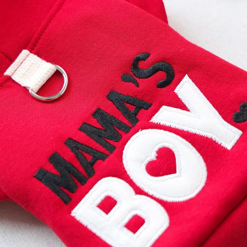 Pet Hoodie With Embroidered Heart Design Small Dogs Cats - Warm Winter Wear Unisex Casual Dog Sweater In XS To XL