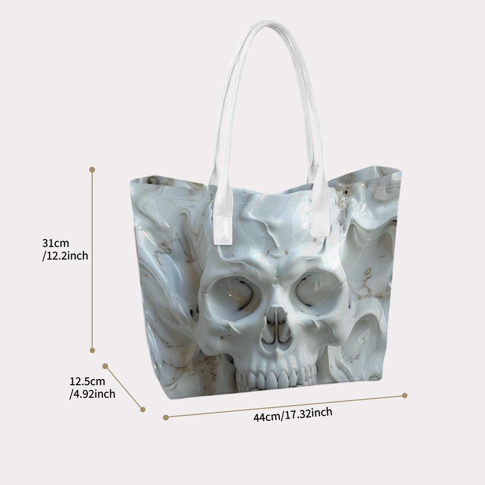 Skull Stylish Tote Bag Casual Daily Use Shoulder Bag