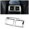 1pc Chrome Car Rear Air Vent Outlet Frame Cover Decoration Sticker Trim for Peugeot 3008 2014 2015 Interior Accessories