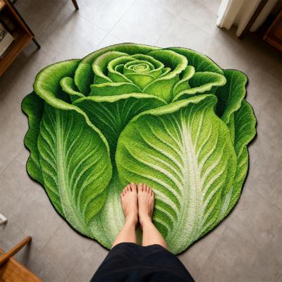 Коврик для пола из китайской капусты, нескользящий, впитывающий, коврик для ванной комнаты, 3D визуальный эффект