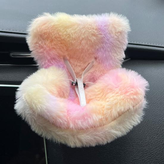 Doll Car Seat with Clip Car Air Vent Safety Belt Design Soft Cushioned Doll Car Decor Auto Accessory