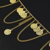 Belt Metal Body Chain Coin Pendant Belly Dance Body Chain Vintage Tassel Waist Chain  Girls