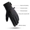 Men's Touch Screen Ski Gloves With Pocket Comfortable Soft Anti-Slip Windproof Thermal Gloves For Outdoor Hiking
