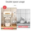 Rice Cooker Shelf Kitchen Appliance Microwave Oven Shelf Split Level Home Countertop Air Fryer Storage Rack