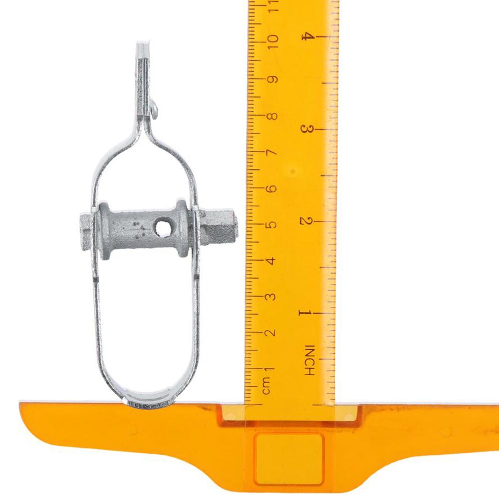 12 шт. серебряных защелкивающихся стальных зажимов для прочной двухтрубной антенной мачты