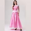 New Adult Ladies Fairy Tale Sleeping Beauty Princess Two-Color Dress Cosplay Costume