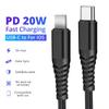 FONKEN For iPhone 12 Series & XS XR 11 Pro Max Mini PD 20W Type C To Lightning Data Cable Support Charging Data Transfer