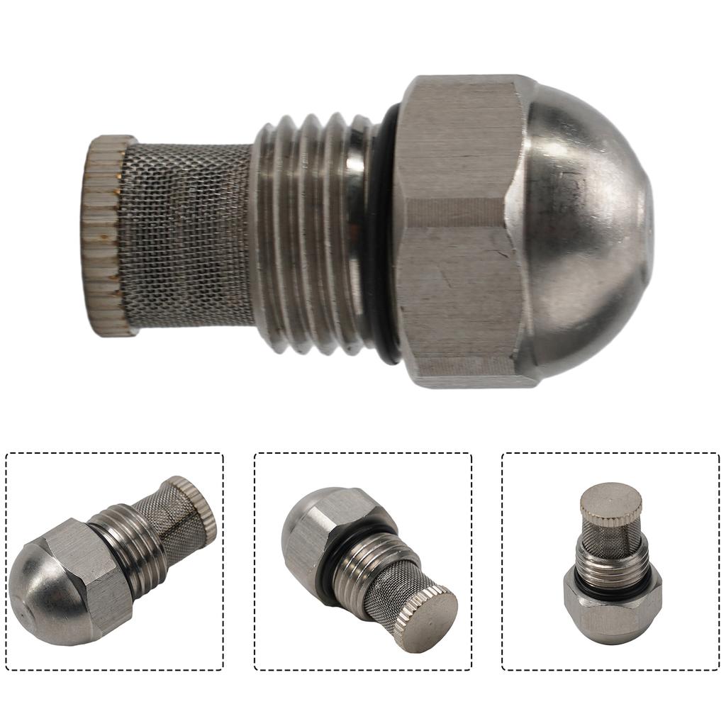 1/4BSPT распылительная форсунка с диаметром отверстия 0,3-1,5 мм для увлажнения, охлаждения, испытания на туман, нержавеющая сталь, мелкодисперсный распылитель
