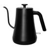 Электрический чайник из нержавеющей стали с узким горлом, черный, для кафе, с гибким воротом, электрический чайник из нержавеющей стали, 1000 мл, электрический чайник, капельница