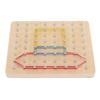 Wooden Geoboard Montessori Toys Graphical Learning Educational Toys for Baby Toddlers Boys Girls