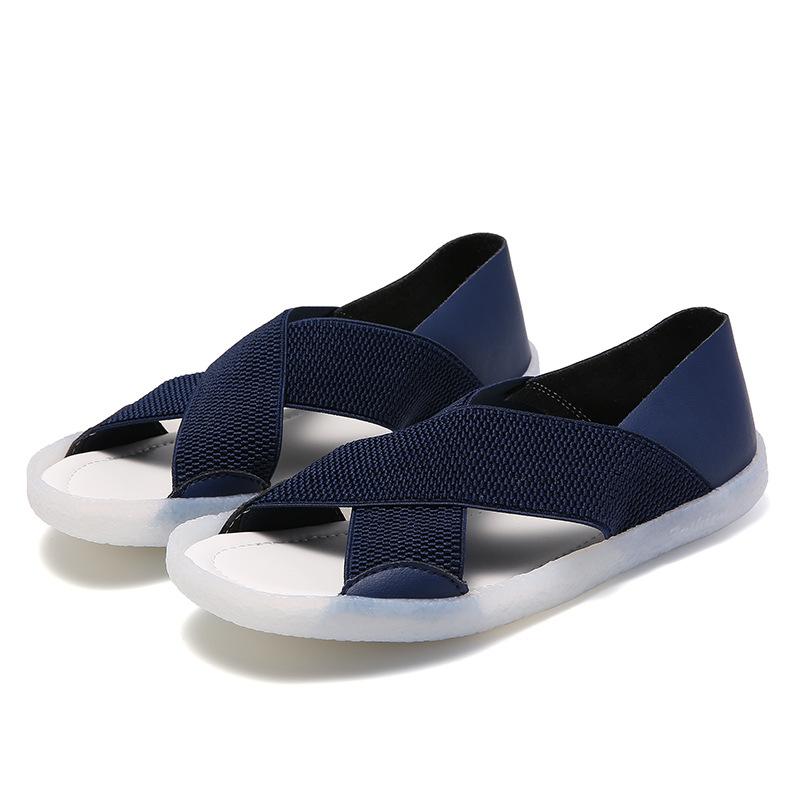 Размер 45 спортивные сандалии женские 2025 новые мягкие подошвы легкие двухслойные повседневные тапочки Socofy эластичная ткань женская летняя обувь