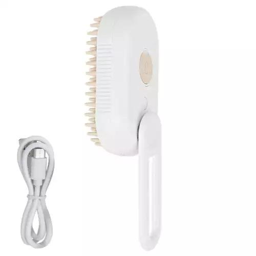 New Cat Dog Pet Spray Massage Brush One Button Steam Spray Folding Rotatable Floating Hair Bath Hair Removal Brush Comb