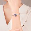 S925 Silver DIY Heart Shaped Bead Jewelry Accessories Fashion Birthday Gift For Girls Love Gemstone Beading Craft Supplies