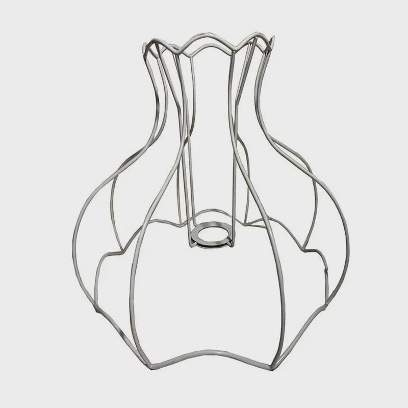 Рамка абажура из плетеной веревки своими руками: Круглая и квадратная железная фурнитура для настольных ламп