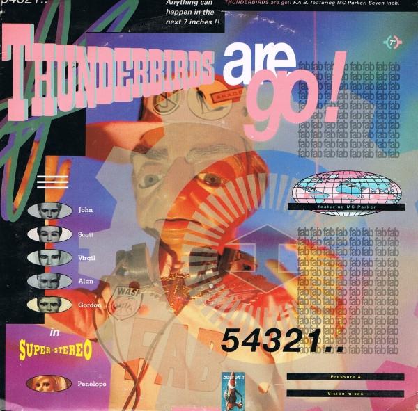 Пластинка 7 дюймов F.A.B. MC PARKER Громовые Птицы Вперед FAB1 Братья Или 1990 Великобритания Танцевальная Электроника Б/У