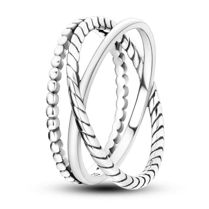Rings For Women Wholesale Twisted Snake Rings Luxury Rose Gold Stackable Rings Wedding Party Engagement Jewelry