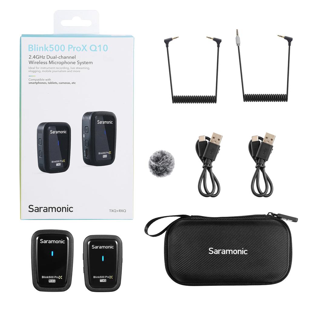 Saramonic Micro Беспроводная микрофонная система Передатчик x Приемник x 1 Черный Blink 2.4GHz 1, 500ProX-Q10 []