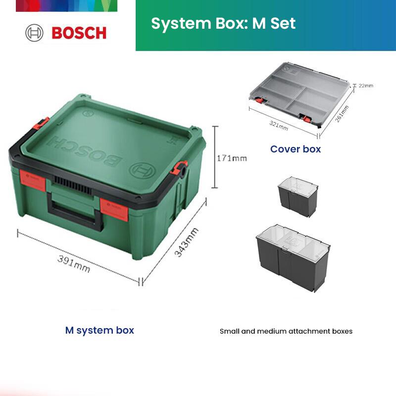 Bosch System Box Штабелируемый набор ящиков для инструментов Крышка совместима как с моделями S, так и с M