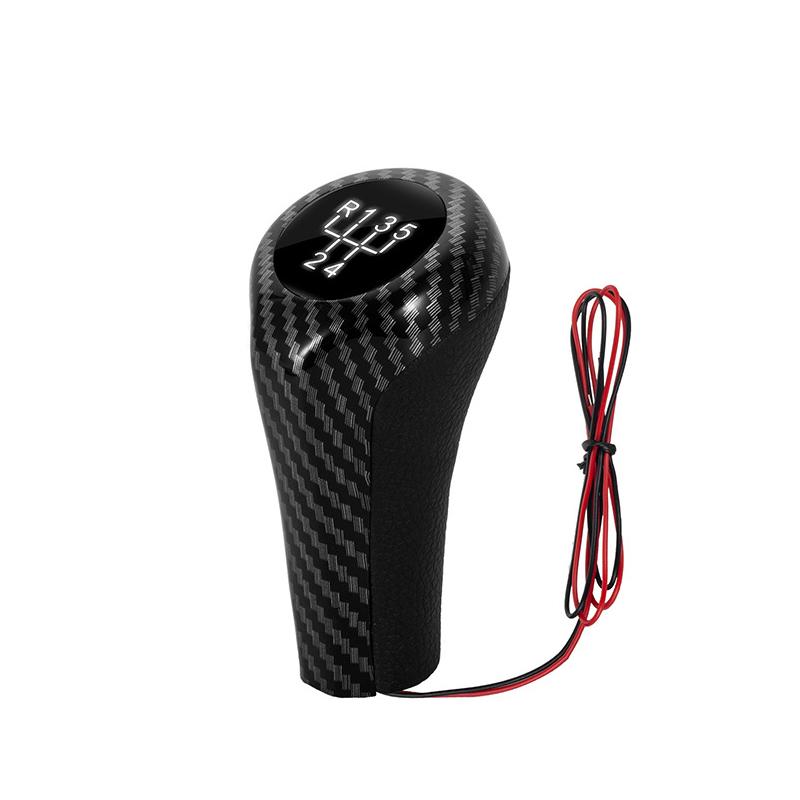 5/6 ступенчатая механическая светодиодная ручка переключения передач кожаная ручка рычага переключения передач для BMW X1 X3 X5 E90 E91 E92 E93 E30 E36 E46 F30