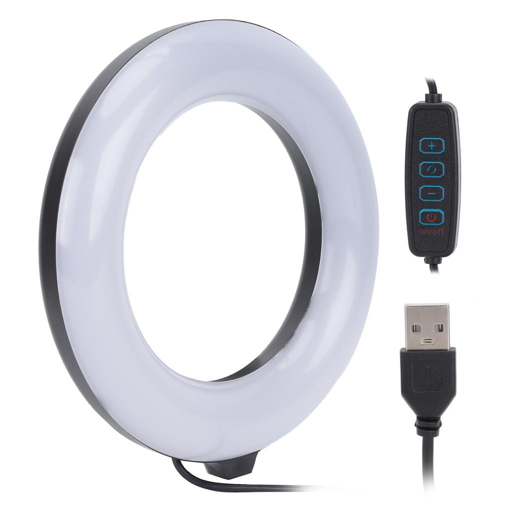 6-дюймовый кольцевой свет с двойной цветовой температурой 3000–6000 К для прямых трансляций, онлайн-встреч