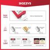 Промышленный предохранительный навесной замок BOZZYS с 38-миллиметровой стальной дужкой для блокировки энергии и предотвращения ошибочного включения Lockout Tagout (Лото).