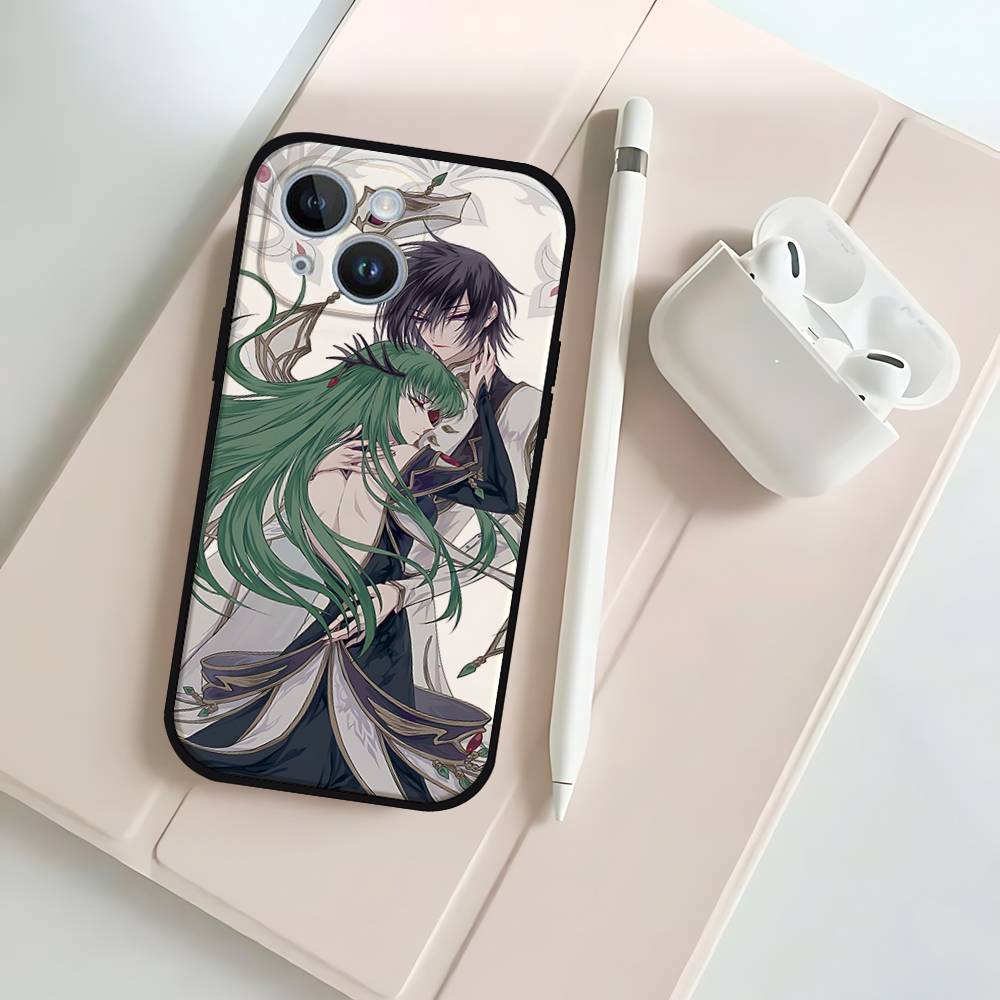 Аниме C-Codes G-Geass Черный Чехол Для Телефона Подходящий Для IPhone 17,16,15,11,13,14 Pro Max,Plus,X,Xr,Xs Max,13Mini