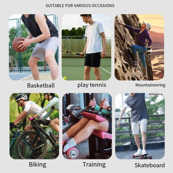 Налокотник для тенниса с компрессионной подушечкой, застежка-липучка, регулируемый ремешок, дышащий, влагоотводящий, спортивный, для фитнеса, защита локтя