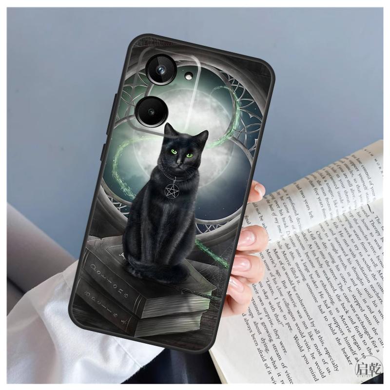 Witch Cat For Realme 15 10 11 13 12 14 Pro Plus C65 C67 C71 C63 C61 C55 C51 C53 C75 GT6 GT7 Pro Case