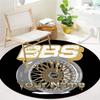 Bbs Gear Logo Custom Name Round Area Rug Carpet Rug For Living Room Bedroom Sofa Playroom Decor Nonslip Floor Mat