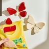 3D Клипсы-бабочки на холодильник Милые красные белые бабочки Декор для холодильника Пластиковый запайщик пакетов для еды и снеков Кухонные аксессуары