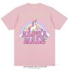 Alpha Male Unicorn Tee Rainbow Graphic Tees Funny T-Shirts Women Fashion Hip Hop Men Tops Cotton Unisex Aesthetic Clothing