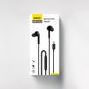 X3C in-ear wired headphones with microphone and remote control USBC 12m black