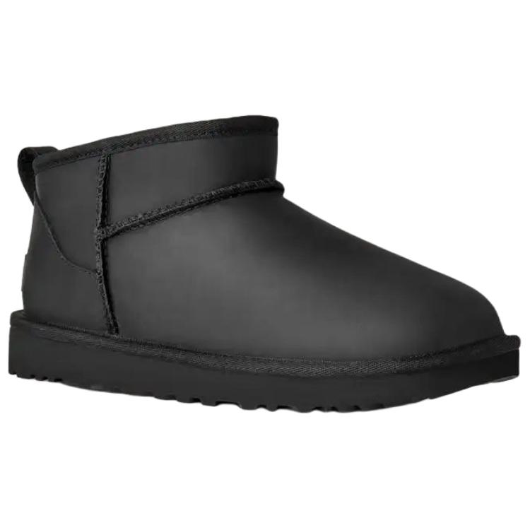 UGG Классические ультрамини теплые модные слипоны зимние ботинки женские ботинки Черные 1174210-BLK