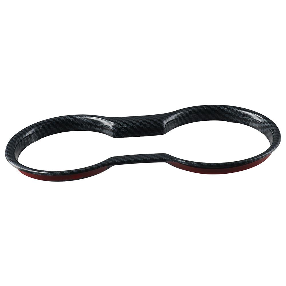 Carbon fiber Carbon Cup Holder Frame Center Console Water Cup Holder  for Ford Mustang 2016-2022