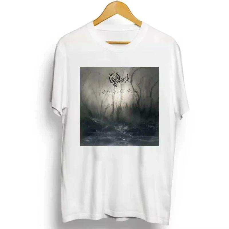 Rock Gothic Tops Vintage Progressive Death Metal Band Printed Tshirt Fashion Opeth Band ShortSleeved Cotton Streetwear Unisex