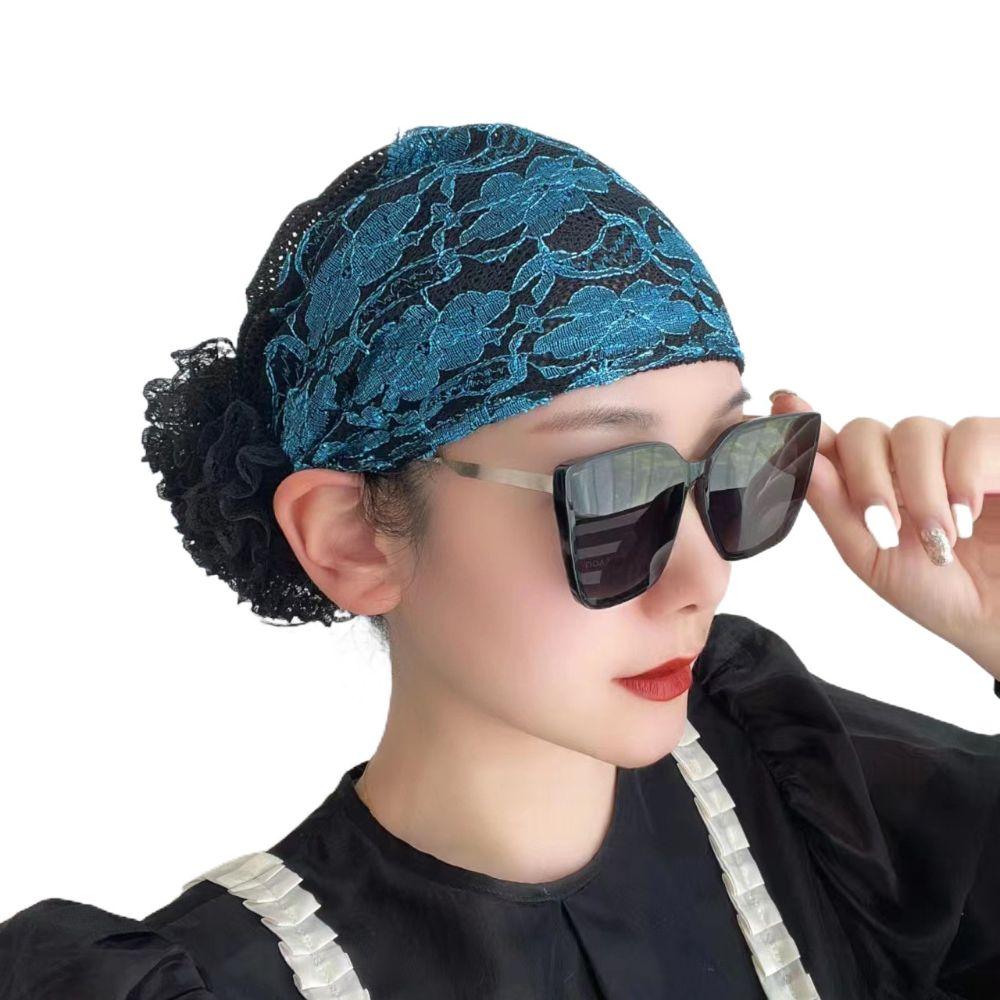 Дышащий платок на голову кружевной чехол для волос модная шапка-бини для женщин
