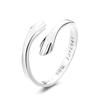 Кольцо для женщин с гравировкой Embrace из серебра 925 пробы, модное классическое минималистичное персонализированное ювелирное изделие