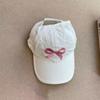 Summer Kids Baseball Caps Girls Hollow Top High Ponytail Caps UV Protection Sun Hat Children Peaked Cap Adjustable Visor Cap