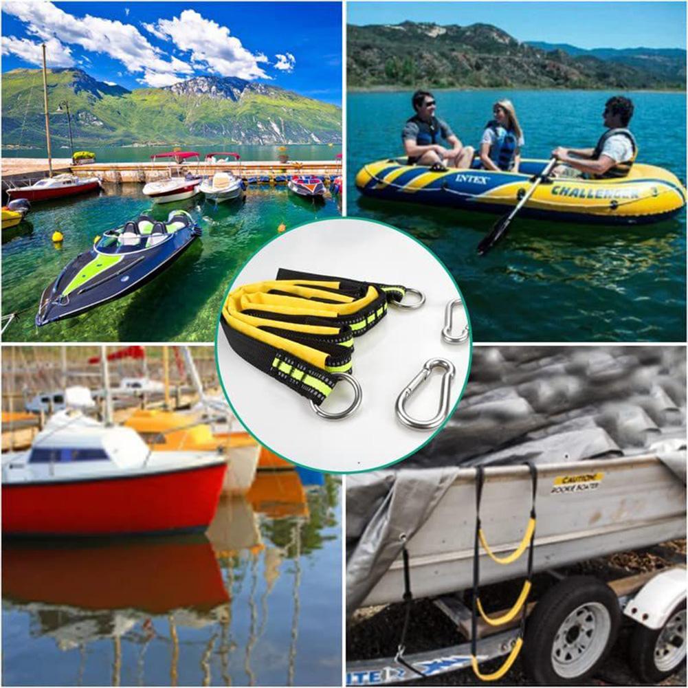 Boat Rope Ladder With Hook Portable Folding Soft Boarding Ladders For Inflatable Boat Kayak Motorboat
