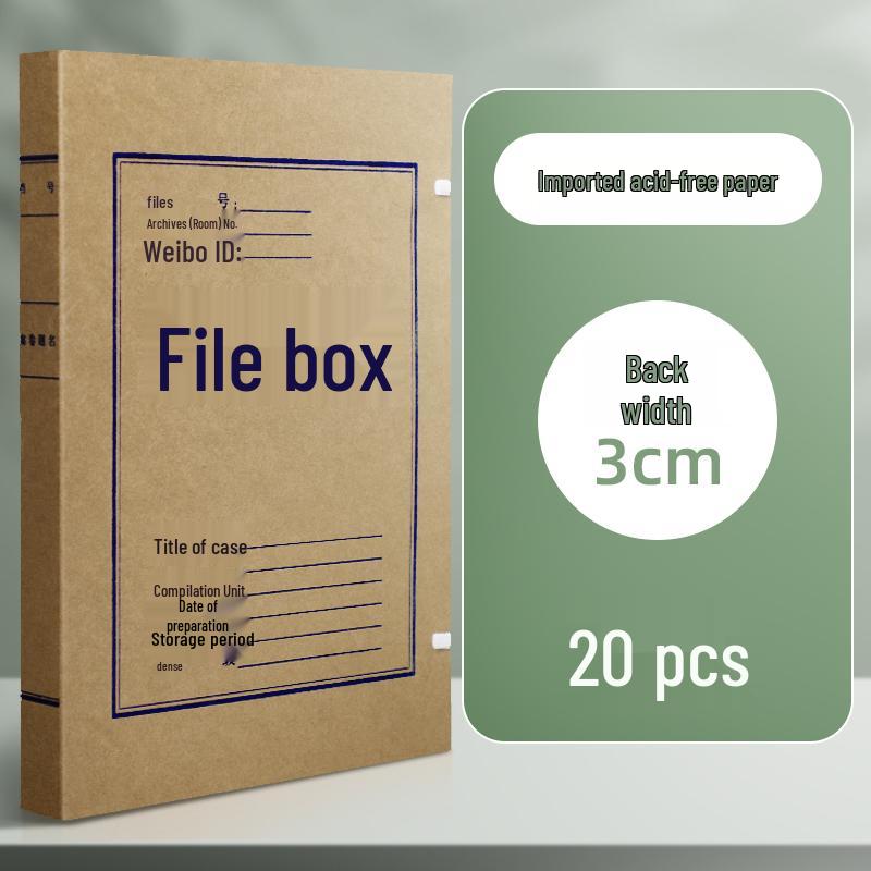 Extra Large Acid-Free A4 Kraft Paper Archive Box