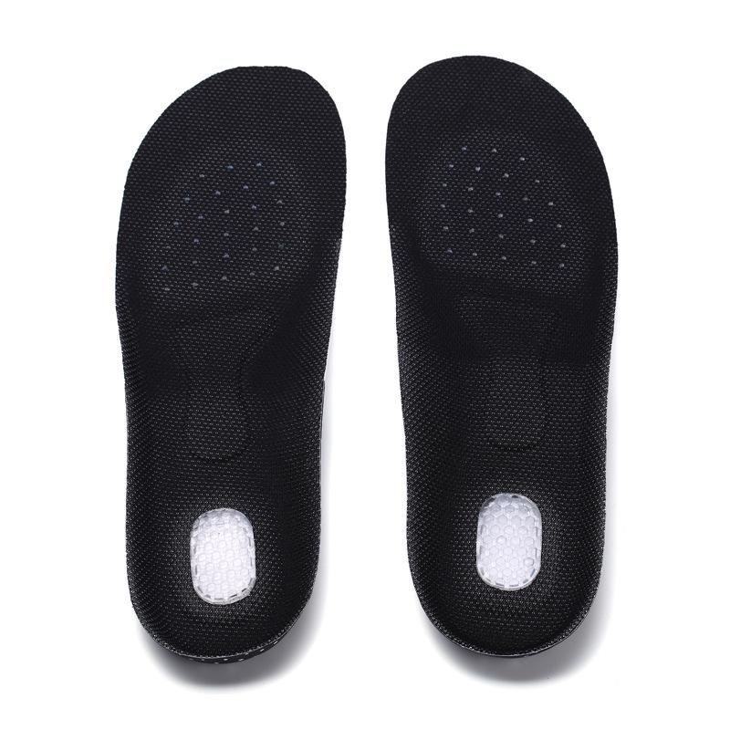 Composite Breathable Cushioning Sports Insoles for Men - Shock Absorption, Latex Pad, Thickened Military Training Design