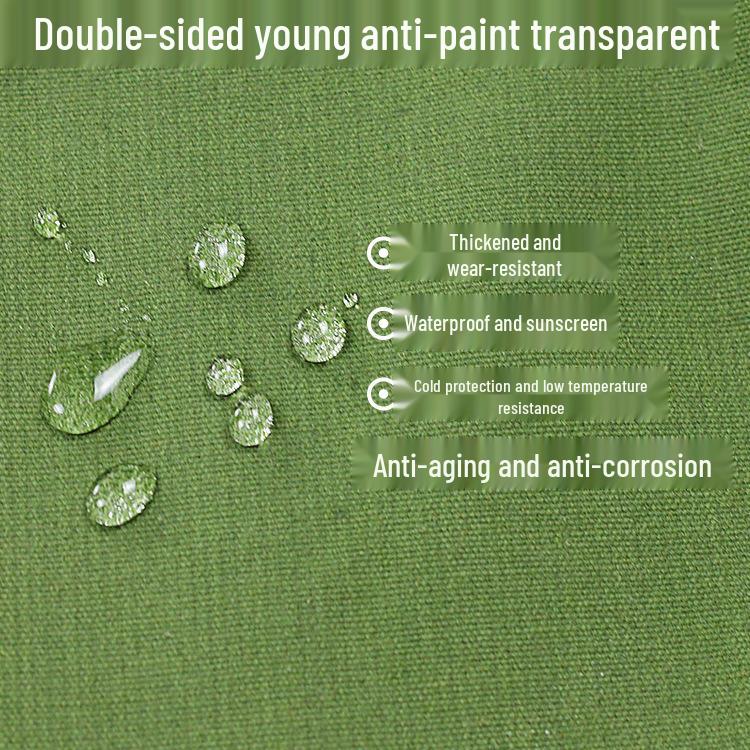 Утолщенный водонепроницаемый брезент: Прочный, солнце- и дождестойкий чехол для транспортных средств и товаров