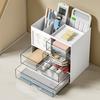 Drawer Holder Large Box with Pen Desktop Organizer Capacity Transparent Visible Sundries Case Makeup