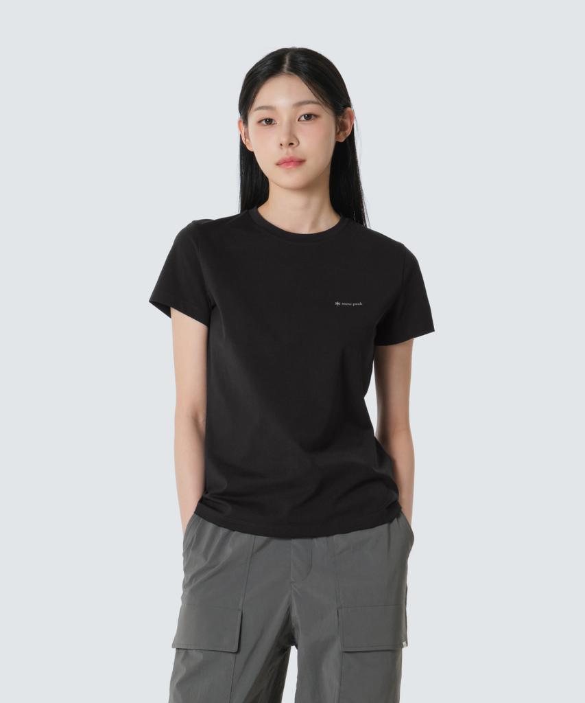 SNOWPEAK APPAREL Женская футболка с коротким рукавом Primeflex Быстросохнущая (S26Mwtts21) черный
