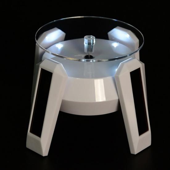 Дирижабль НЛО Вращающаяся Подставка Дисплей 360 Градусов Солнечная Двойного Назначения Автоматический Поворотный Столик для Витрины