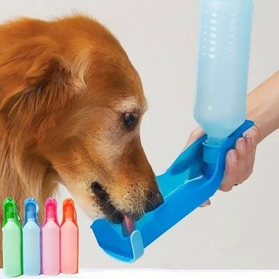 Уличные портативные бутылки для воды для собак, складной резервуар, дизайн для питья, дорожная миска, диспенсер для кормления, 250 мл