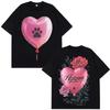 Ed Sheeran Azizam Heart Balloon Graphic Tee Cotton Casual -shirts with Short Sleeves Men's Clothing Fashion Print O-Neck T-shirt