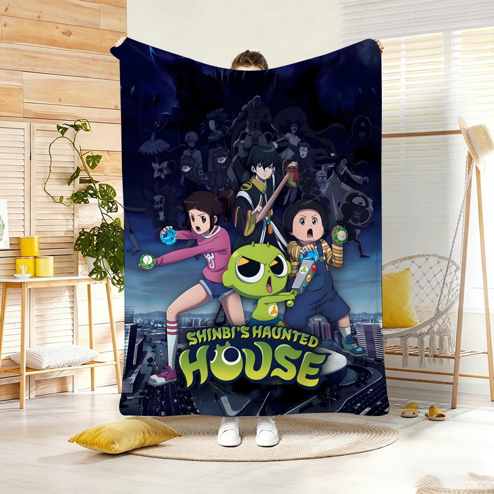 ANIME Popula T-The HauntedS Throw Lightweight 240g Flannel Blanket Soft Skin-friendly for Summer Cooling