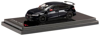 Honda Civic Type R Racing Black Оснащенный дополнительными деталями Crystal Black Pearl 1/64 (ФЛ5) Упаковка/Оригинал