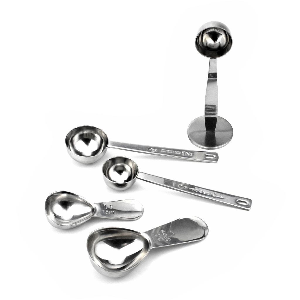 L Member Stainless Steel 15ml/30ml Measuring Spoon for Coffee, Milk Powder, and Seasoning with Scale - Baking Tool.
